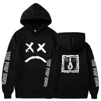 Kawaii Hoodies Lil.Peep Sad Face Print Sweatshirt Autumn Winter Fashion Casual Unisex Couple Pullover Streetwear Male Size XS-4XL