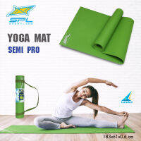 Sportland เสื่อโยคะ  PVC Yoga Mat ขนาด 183x61x0.6 cm. หนา 6 มิล กันลื่น พกพาง่าย รุ่น Semi PRO มี 2 สี เขียว/น้ำเงิน