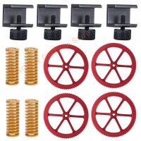 【hot】 4 Sets Upgraded Metal Leveling Nuts with Hot Bed Springs and Glass Clamps for Ender 3/3 Pro/3 5/CR-10 CR10S