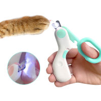 LED Light Cat Dog Nail Clipper Cutter Professional Claw Trimmer with Safety Lock Puppy Kitten Animals Care Grooming Tool Kit