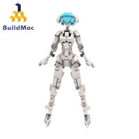 BuildMoc สร้างบล็อกของเล่นโฮมเมดหุ่นยนต์สาวเครื่องแม่, หญิงสาวกลเข้ากันได้กับเลโก้อนุภาคขนาดเล็ก