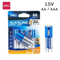 deli ถ่านไฟฉายอัลคาไลน์ ถ่านอัลคาไลน์ ถ่านไฟฉาย Alkaline Battery ถ่านรีโมท ถ่าน AA AAA ถ่าน3a ถ่าน2a มี1 ก้อน 6 ก้อน กำลังไฟแรง 30 เท่า ใช้ได้ยาวนาน Petitz