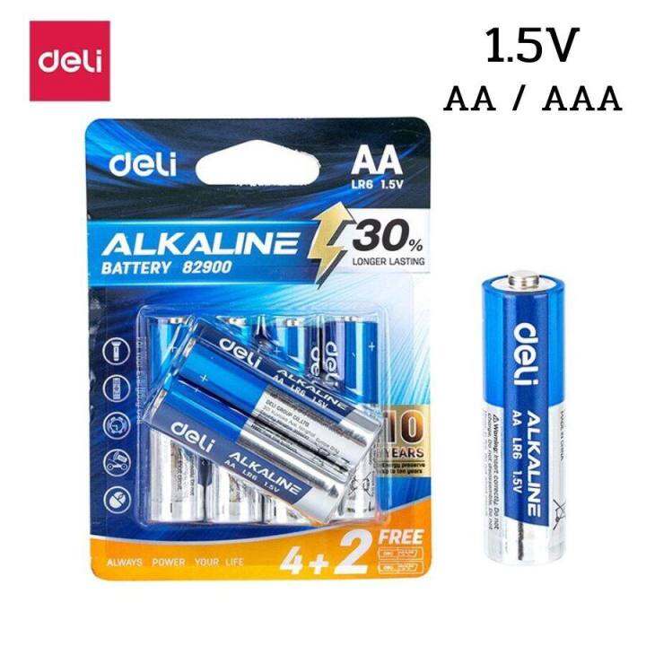 deli-ถ่านไฟฉายอัลคาไลน์-ถ่านอัลคาไลน์-ถ่านไฟฉาย-alkaline-battery-ถ่านรีโมท-ถ่าน-aa-aaa-ถ่าน3a-ถ่าน2a-มี1-ก้อน-6-ก้อน-กำลังไฟแรง-30-เท่า-ใช้ได้ยาวนาน-petitz