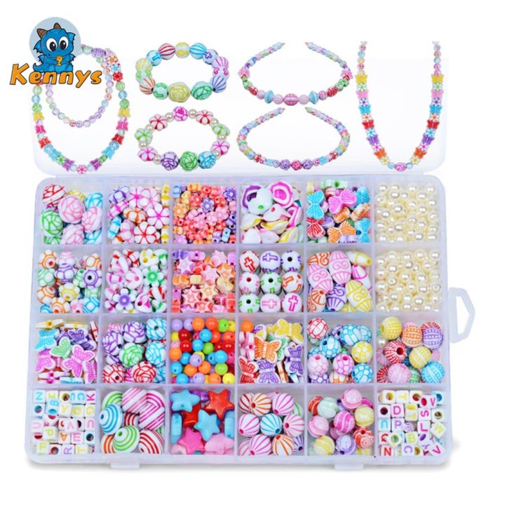 1-set-children-kids-girls-diy-bracelet-beads-24-compartment-arts-craft-jewelry-making-box