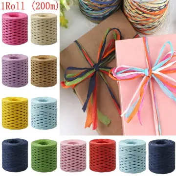 China Factory Colored Raffia Ribbon, Raffia Paper Twine String