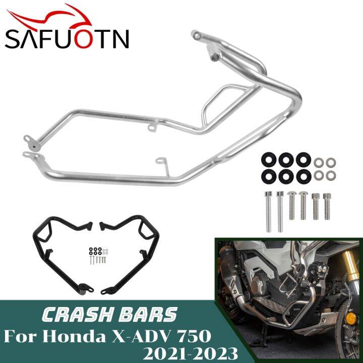 สำหรับ-honda-xadv-x-adv-750-2021-2022-2023ทางหลวงป้องกันเครื่องยนต์ชิ้นส่วน-x-adv750กันชนล่างป้องกันกรอบรถจักรยานยนต์