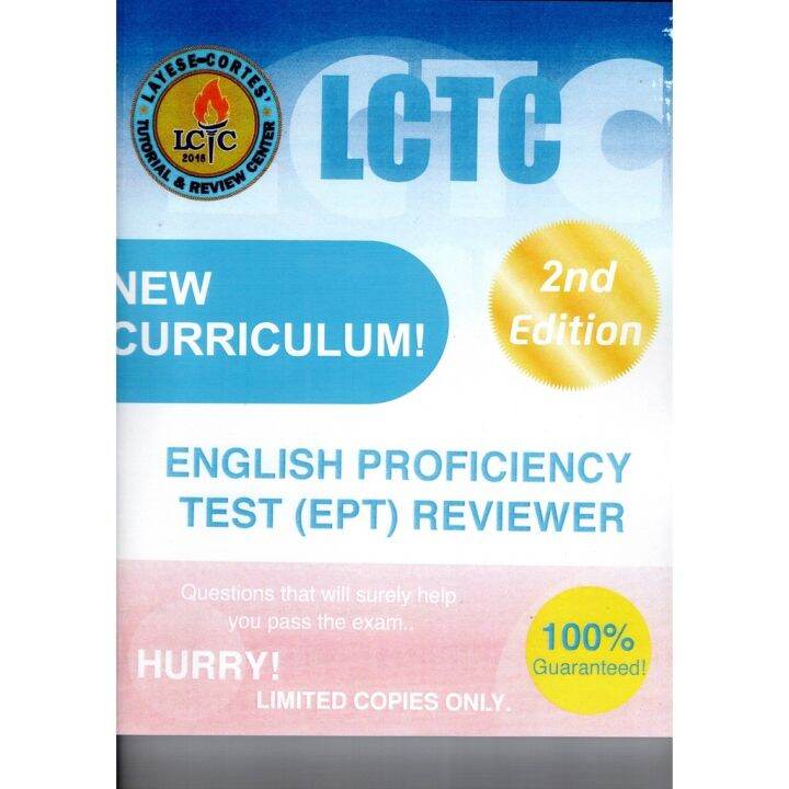 English Proficiency Test (EPT) 2023 Reviewer NEW CURRICULUM | Lazada PH