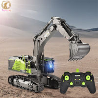 Huina 1593 1:14 Rc Alloy Excavator 22ch Big Trucks Simulation Excavator Remote Control Engineering Vehicle Toy For Boy