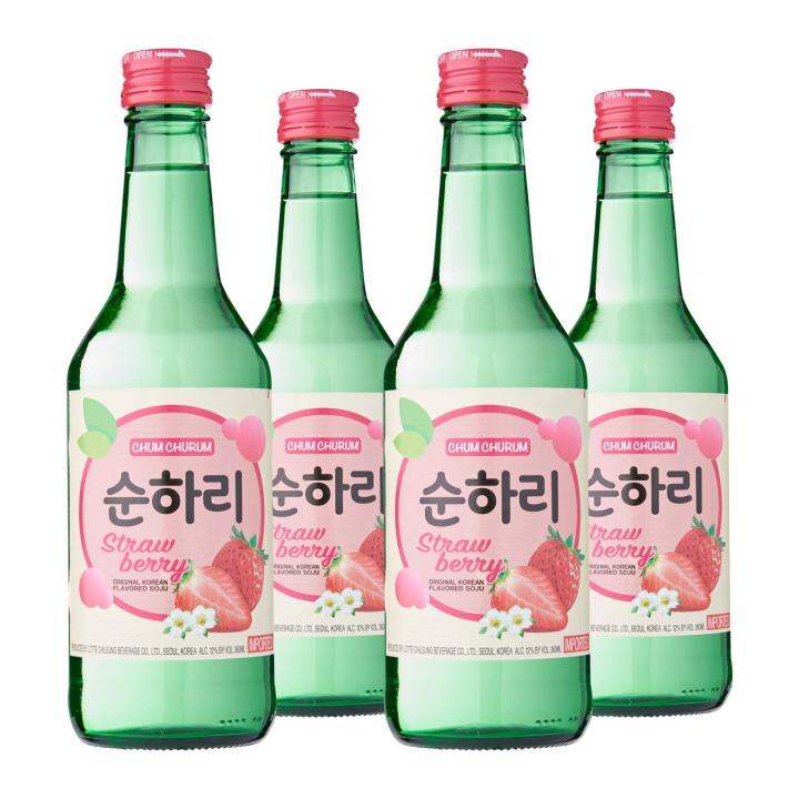 Lotte Chilsung Beverage Strawberry Soju Chum Churum Soonhari Lazada Singapore