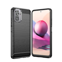 สำหรับ Xiaomi Redmi Note 10S 10T 10 9T 9 7S 6 5 Pro Max Lite 4G 5G แปรงเคสโทรศัพท์กันกระแทกฝาหลัง 360 ° ปลอกซิลิโคนป้องกันเต็มเคส TPU อ่อน