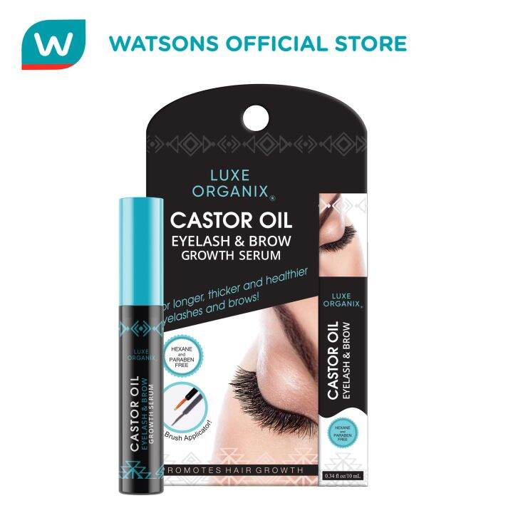 Luxe Organix Castor Oil Eyelash and Eyebrow Growth Serum 10ml Lazada PH