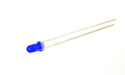 LED blue diffused 3mm (5 LEDs) - COLE-0247