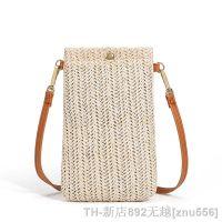 hot【DT】✠☎℗  Fashion Ladies Crossbody Messenger Bohemia Beach Rattan Shoulder Small Coin Purse