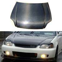 ﹍▩ Modified Dry Carbon Fiber Bonnet Hood Vent Cover Front Bumper for Honda Ek Civic Rk9 Type R