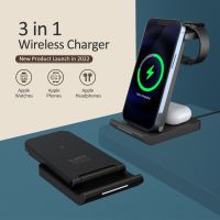 ♘ iLEPO 20W Wireless Charger 3 in 1 Stand Foldable For iPhone 14 13 12 11 XS XR X 8 Apple Watch Airpods Pro Fast Charging