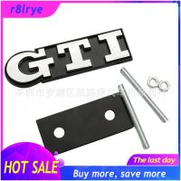 【Big Sale】ด้านหน้าสำหรับ Volkswagen VW Golf Sagitar Polo Jetta Passat Bora GTI ตะแกรงหน้าหม้อรถยนต์ป้ายตัวอักษรสีแดงเงินสีดำ