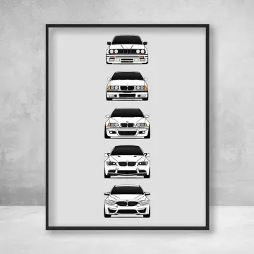 BMW M3 Poster Evolution Generations 