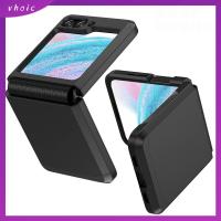 VHOIC ป้องกันการกระแทก สำหรับ Z flip 5 Case บานพับแบบบานพับ พีซีทีพียู ตัวป้องกันโทรศัพท์มือถือ ของใหม่ ฝาครอบเต็มรูปแบบ ฝาปิดโทรศัพท์ สำหรับ Samsung Galaxy Z Flip5 โทรศัพท์สำหรับโทรศัพท์