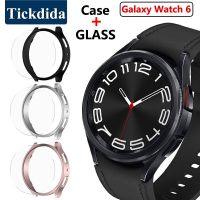 กระจก + ฝาครอบสำหรับ Samsung Galaxy Watch 6แบบคลาสสิกกันชน Casing PC 43มม. 47มม. นาฬิกาปกป้องหน้าจอสำหรับ6กระจกเทมเปอร์40มม. 44มม.