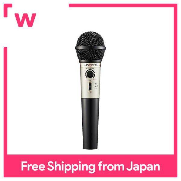 [WINTECH] Karaoke Echo Microphone Black x Gold KEM02 / 380g / Wired