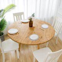 PVC Round Table Cloth Kitchen Tablecloth Oilproof Decorative Waterproof Fabric Round Table Cover Dining Table Protection Pad