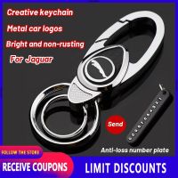 คุณภาพสูงใหม่ Creative Alloy หนังโลโก้รถ Keyring พวงกุญแจโลหะ Key Alloy พวงกุญแจโลหะสำหรับ Jaguar S-Type XF X-Type XJR F-Type Vanden Plas XK Daimler E-Type MK II XJ XJ Sport XJ XJ6สุด XJ12 XJ8 XJR-S XJS XJSC XK8 XKR