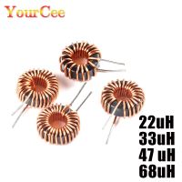 5Pcs Toroid core Inductors 44125 Winding Magnetic Inductance  22uH 33uH 47uH 68uH Inductor Sendust Magnetic Ring Inductor Electrical Circuitry Parts