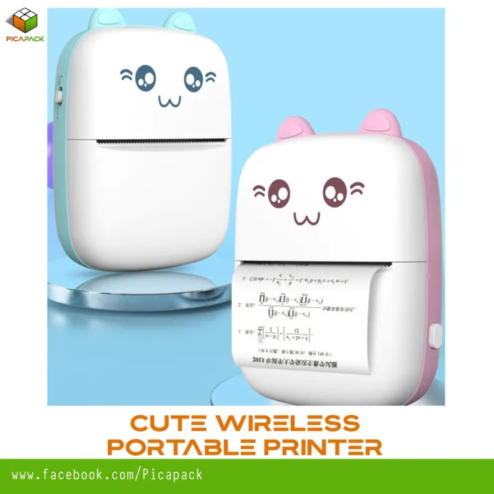 1pc Wireless Portable Printer Pocket Printer Cute Bluetooth Portable ...