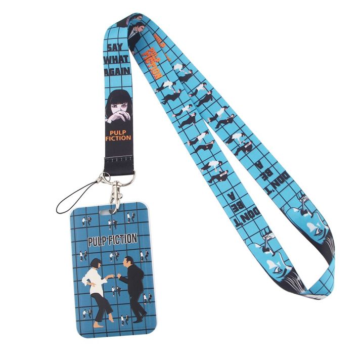 lt31-funny-movie-pulp-fiction-keychain-ribbon-lanyards-for-keys-id-card-phone-straps-hanging-rope-lariat-students-badge-holder-key-chains