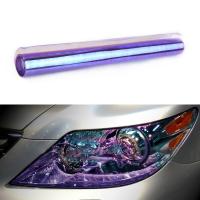 60cm Headlight Taillight Fog Gloss Vinyl Tint Third Layer Protective Film Chameleon Vinyl Purple Flim For Windshields Taillights Bumper Stickers Decal