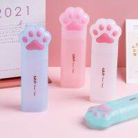 ﹊ 3D Pencil Case Storage Box Lovely Pink Cat paw Cartoon Pen Bag for School Girl Kawaii Stationery Gift Pouch Eraser Holder IN