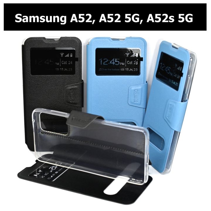 เคส Samsung A52 , A52 5G , A52s 5G - เคสฝาพับ ซัมซุง โชว์เบอร์ ตั้งได้
