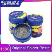 ஐ MECHANIC Original Soldering Tin Paste 158C Melting Point Welding Solder Flux Cream Sn62.6/Pb37/Ag0.4 Repair BGA CPU Rework Tools