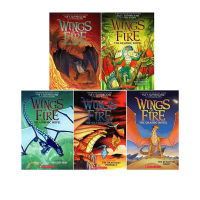 Pre sale of English original wings of fire graphic novel 5 volumes of wings of fire cartoon childrens fantasy picture book story picture image novel Tui Sutherland