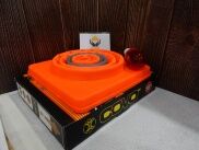 Cọc tiêu giao thông trụ giao thông Hàn Quốc gấp gọn, có đèn cảnh báo 48cm