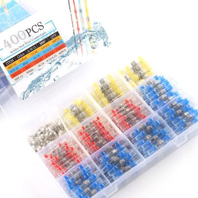 50/100/120/150/250/400 PCS Boxed Waterproof Solder Seal Sleeve Splice Terminals Heat Shrink Electrical Wire Butt Connectors Electrical Circuitry Parts
