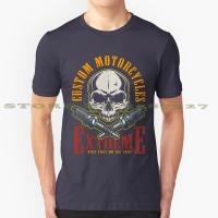 American Custom Motorcycls Extreme Ride Fast Or Die Last Funny T Shirt For Motorcycle American Y Gildan