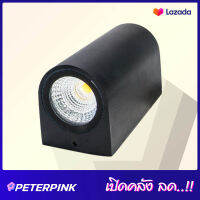 PP โคมไฟสนาม ไฟติดผนังภายนอก ไฟสนาม LED รุ่น WL-B11-2-10W-BK-3000K