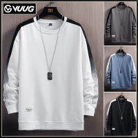 VUUG เสื้อสเวตเตอร์ลำลองผู้ชายรุ่นใหม่เวอร์ชั่นเกาหลีเทรนด์หลวมคอกลมแขนยาวแฟชั่นนักเรียนทุกการแข่งขัน