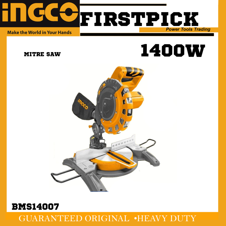 INGCO BMS14007 Industrial Mitre Saw / Miter Saw Wood Cutting Machine