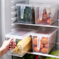 Transparent PP Storage Box Kitchen Cereal Beans Storage Contain Sealed Home Organizer Food Container Refrigerator Storage Boxes