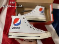 รองเท้าผ้าใบหุ้มข้อ Converse Chuck Taylor x Pepsi [ สีขาว ] สินค้าพร้อมกล่อง มีเก็บปลายทาง