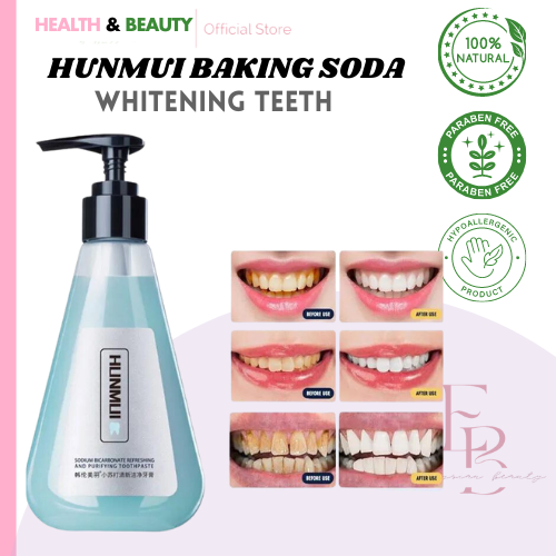 HUNMUI WHITENING TEETH Sodium Bicarbonate Toothpaste Fresh breath