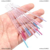 mishun318862 50pcs ขนตาคิ้วแปรงมาสคาร่า wands Crystal Handle eyelash EXTENSION Tools