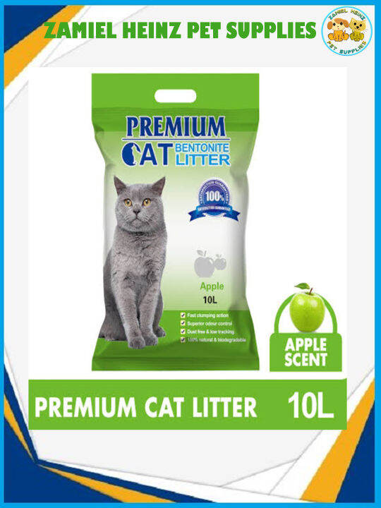 Premium Cat Bentonite Litter APPLE 10L Lazada PH