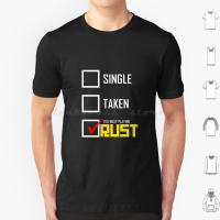 Rust Gamer T Shirt Men 6Xl Rust Gamer Life Funny Battle Royal Raided Game Survival Steam Base Building 【Size S-4XL-5XL-6XL】