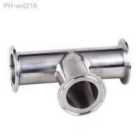 1Pcs 19mm-108mm O/D 304 Stainless Steel Sanitary Ferrule 3 Way Tee Connector Pipe Fitting 1.5 quot;-4 quot; Tri Clamp