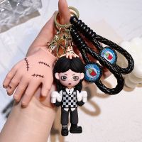 Horror Addams Silicone Keychain Thing Hand Schoolbag Pendant Props