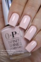 OPI Infinite Shine - Staying Neutral on this one ยาทาเล็บสีนู้ดชมพูอ่อนๆ แท้ 100%