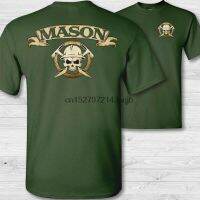 Mason Crossbones Tshirt Freemason Skull Tee Masonry Stonemason Badge